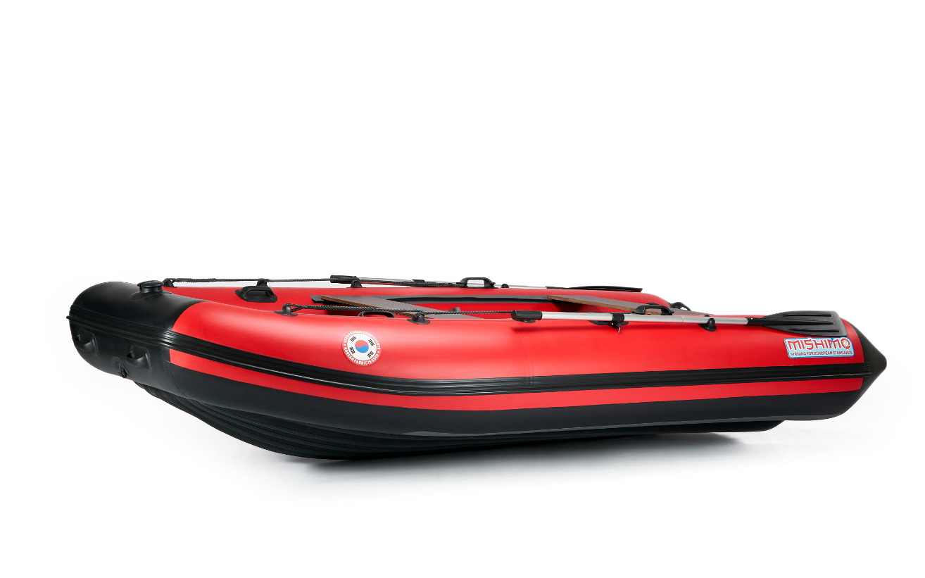 КОМПЛЕКТ ЛОДКА MISHIMO RAPID 380 PRO+ ЛОДОЧНЫЙ МОТОР MARLIN MP 9.9 (20) AMHS PROLINE FORCE в Королёве