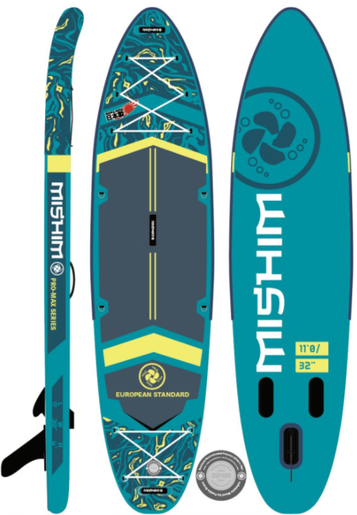 SUP (САП) Доска MISHIMO PRO-MAX Light Teal 11’ (335см) в Королёве