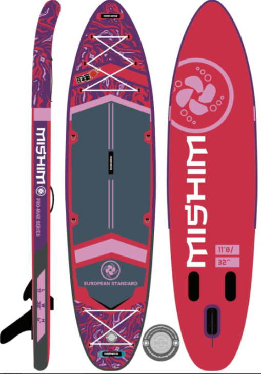 SUP (САП) Доска MISHIMO PRO-MAX Viva Magenta 10.8’ (330см) в Королёве